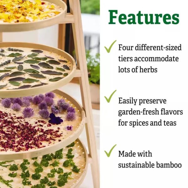 Bamboo Herb Drying Rack