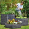8599285_02V_exaco-hexagonal-plastic-raised-garden-bed-planter-tif.jpg ERGO Modular Stacking Raised Beds, Hexagonal