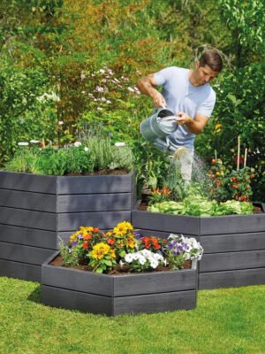 ERGO Modular Stacking Raised Beds, Hexagonal