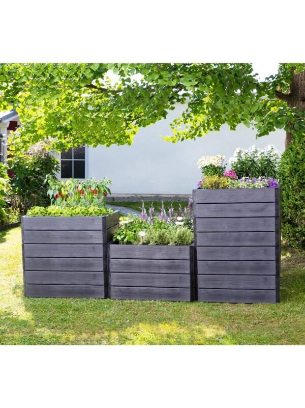 ERGO Quadro Modular Stacking Raised Beds, Square