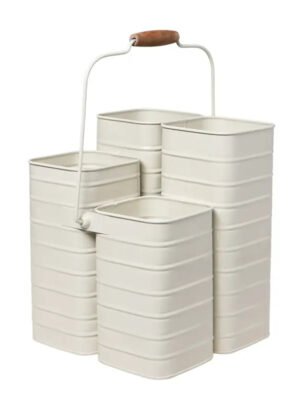 Cream Flower Caddy