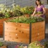 Elevated Cedar Raised Bed, 4' x 4'